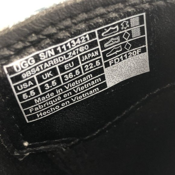 Uggs White Leather Waterproof Emmeth Jasmine Boots Womens Size US 5.5 Shoes - Picture 10 of 10